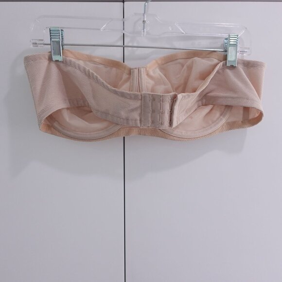 NEW Wacoal Visual Effects Strapless Minimizer Bra Sand Size 40C NO STRAPS - Picture 2 of 5